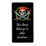3D Skull Pirate Label