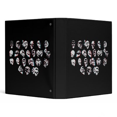 3D Skulls: Custom Binder by spiritswitchboard