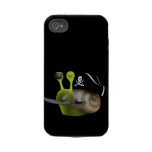 3d Snail Pirate (Any Colour U Like!) Iphone 4 Tough Cover