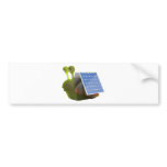 3d Solar Powered Snail bumper stickers