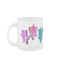 3d Star of David Frosted Mug
