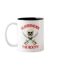 3D Surrender the Booty Coffee Mug