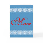 3D Text Lace Mother's Day Greeting Card