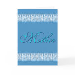 3D Text Lace Mother's Day Greeting Cards