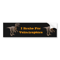 3d Velociraptor Bumper Stickers