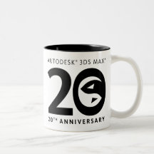 3ds Max 20th Anniversary Mug