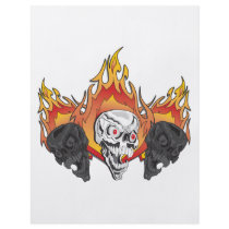 3flaming skulls copy custom flyer