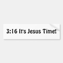 3h16 son temps de Jésus Autocollant Pour Voiture