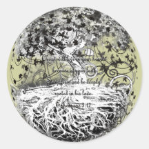 3h17 d'Ephesians Autocollant Rond
