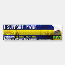 3PWRR Supporter On Board Bumper Stickers