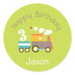 3rd Birthday (Boy) Cupcake Toppers/Stickers