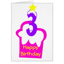 3rd Birthday Greeting Card