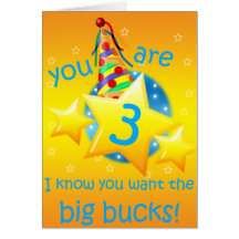 3rd Birthday Greeting Card
