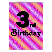 3rd Birthday Greeting Card