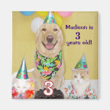3rd Birthday Magnet