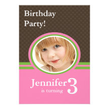 3rd Birthday Party Invitations