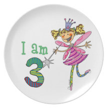 3rd birthday party party plate