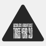 3rd Birthday Party Worlds Greatest Three Year Old Sticker