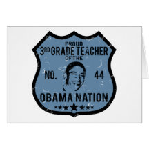 3rd Grade Obama Nation Greeting Card