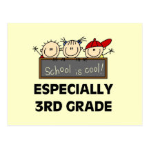 3rd Grade School is Cool Tshirts and Gifts Postcard