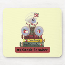 3rd Grade Teacher Tshirts and Gifts Mouse Mat