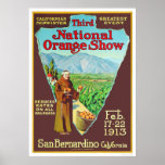3rd National Orange Show 1913 Poster