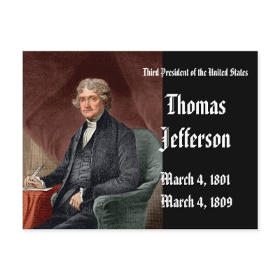 3rd President Of the United StatesThomas Jefferson Post Cards by obama_inauguration