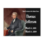 3rd President Of the United StatesThomas Jefferson postcards