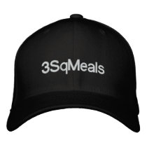 3sqmeals Basic Adjustable Cap Embroidered Baseball Cap