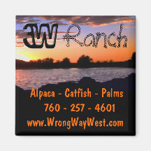 3W Ranch Fridge Magnets