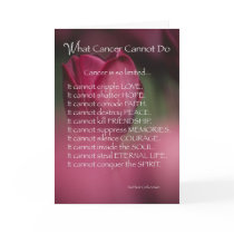 4021 What Cancer Cannot Do Greeting Card