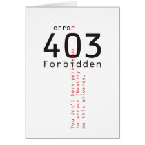 403 Forbidden Reality card
