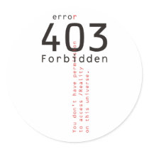 403 Forbidden Reality sticker