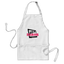 404 Error Aprons