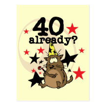 40 Already Birthday Postcard