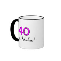 40 And Fabulous Pink Mug