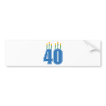 40 Birthday Candles (Blue / Green)