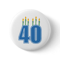 40 Birthday Candles (Blue / Green)