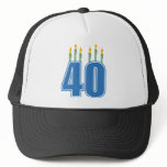 40 Birthday Candles (Blue / Green)