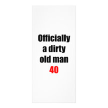 40  Dirty Old Man Full Color Rack Card