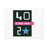 40 is the new 20 postcard