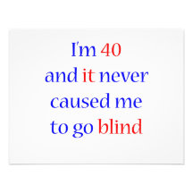 40 Never gone blind Personalized Invitations