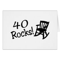 40 Rocks (Black Rocking Chair) Card
