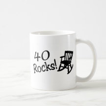 40 Rocks (Black Rocking Chair) Coffee Mug