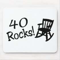 40 Rocks (Black Rocking Chair) Mousepad