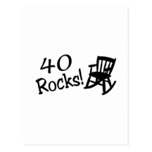 40 Rocks (Black Rocking Chair) Postcards