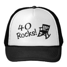 40 Rocks (Black Rocking Chair) Trucker Hats