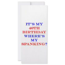 40 Where's my spanking?