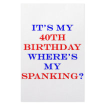 40 Where's my spanking?