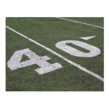40 Yard Line Post Card